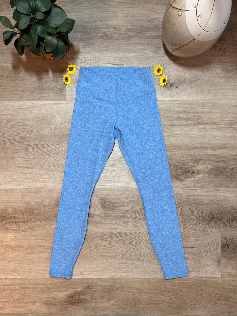 NWOT Fabletics Heather Blue Leggings -  Small